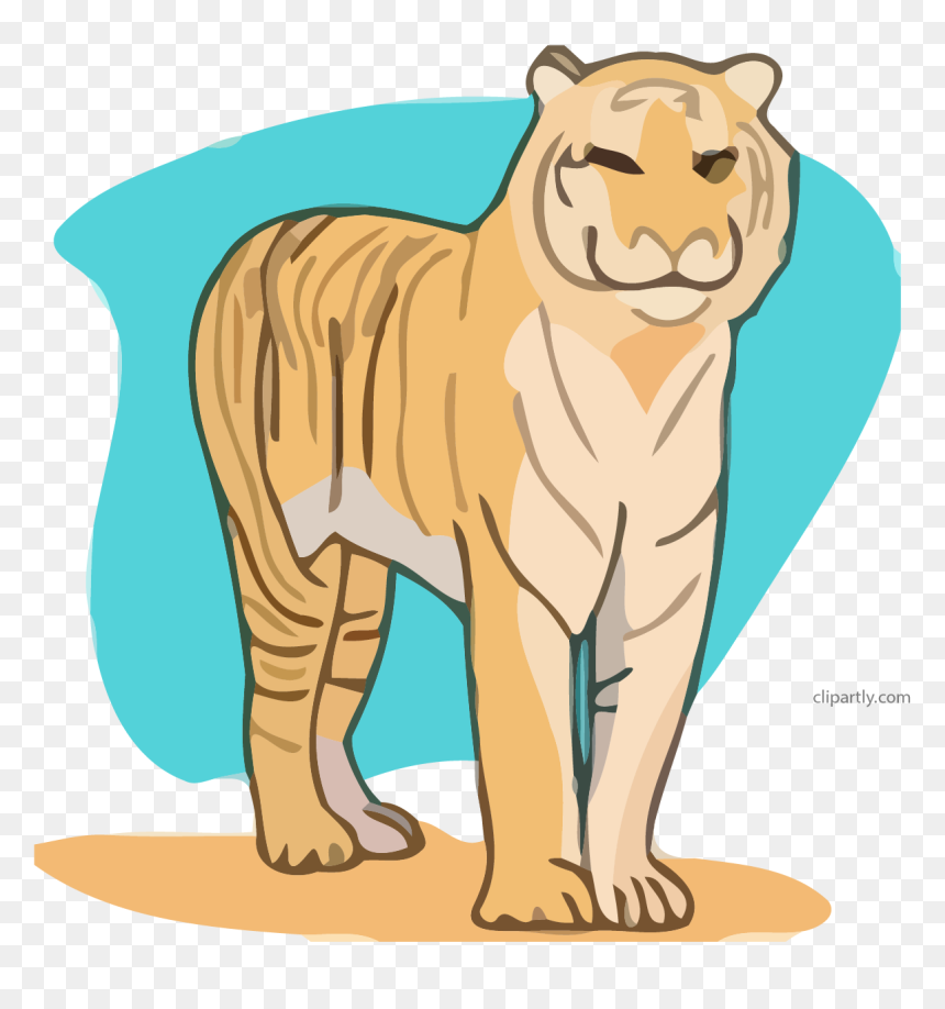 Cartoon, HD Png Download - tiger clipart png