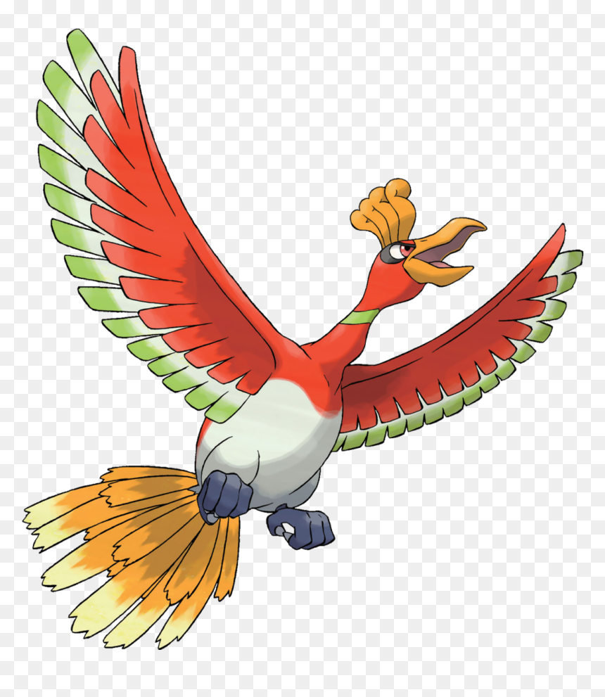 Ho Oh Pokemon, HD Png Download - pokeball outline png