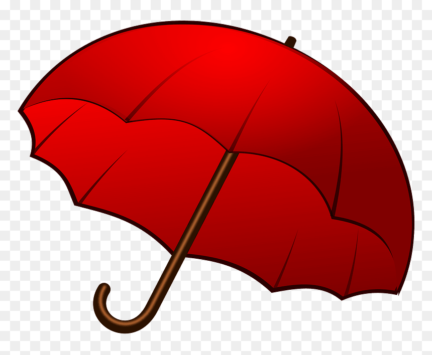 Red Umbrella Clipart - Umbrella, HD Png Download - umbrella clipart png