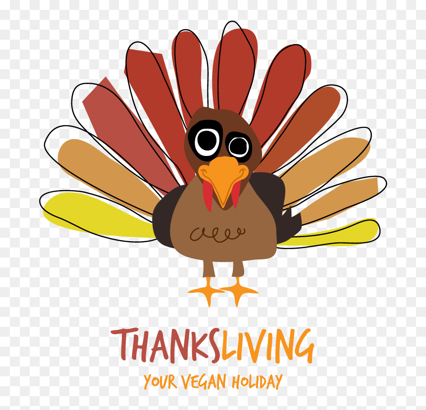 Thanksgiving Clipart Vegan - Thanksliving, HD Png Download - thanksgiving clipart png
