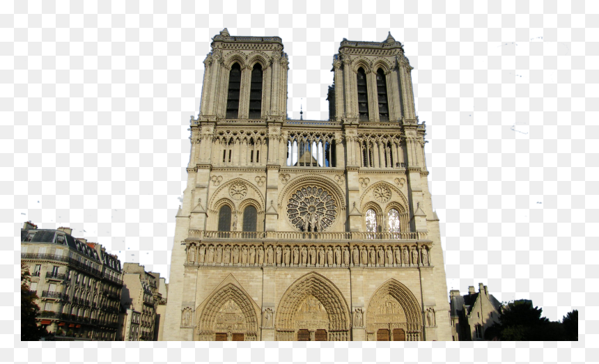 Notre Dame Png - Cathédrale Notre-dame De Paris, Transparent Png - notre dame png