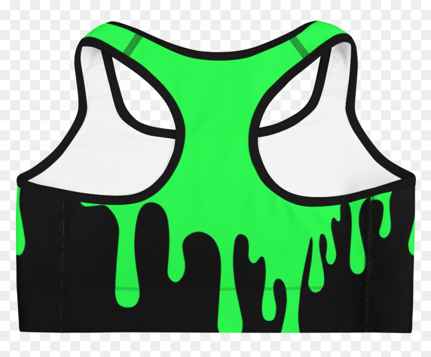 Load Image Into Gallery Viewer, Green Slime Sports - Sports Bra, HD Png Download - green slime png