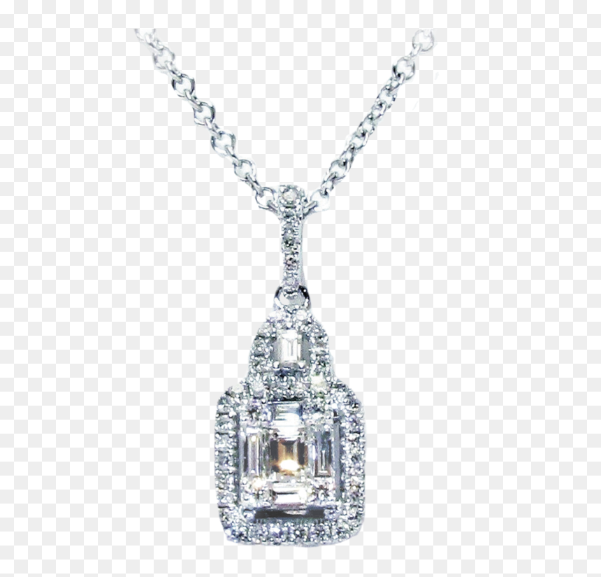 Ruth Square Baguette Pendant - Locket, HD Png Download - pendant png