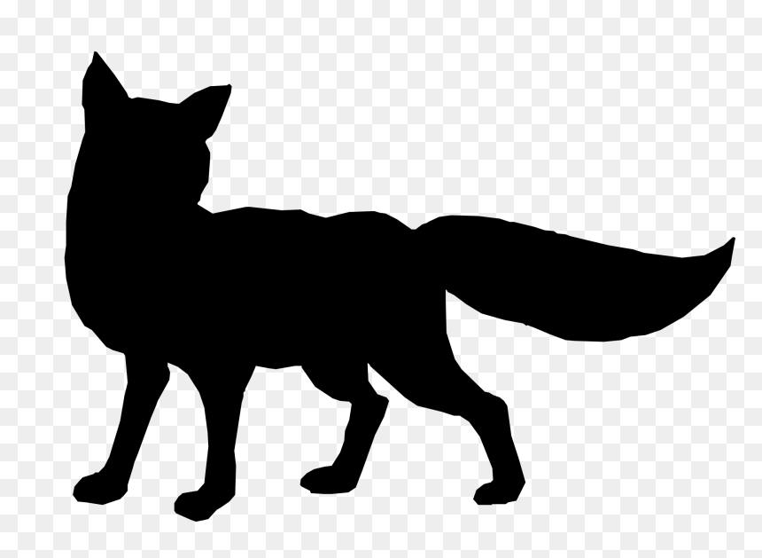 Fox Silhouette Png, Transparent Png - fox clipart png