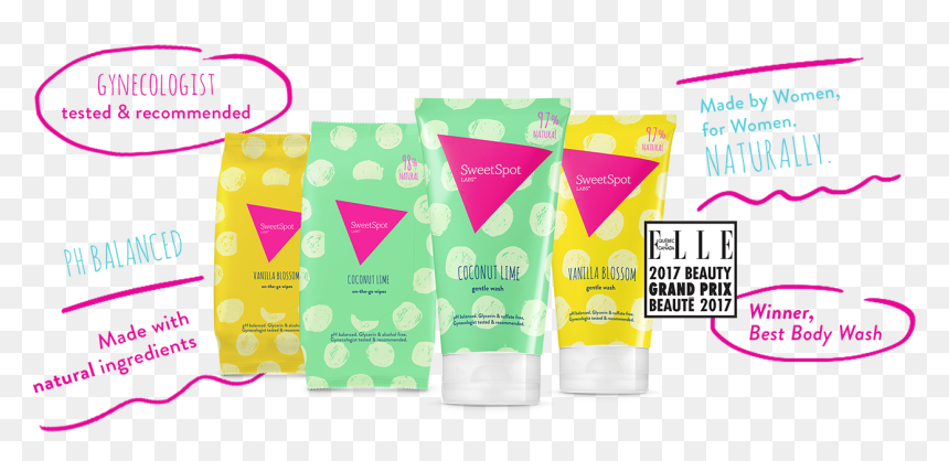 Sweetspot Labs Product Packages Lined Up On A Green, HD Png Download - urban outfitters logo png