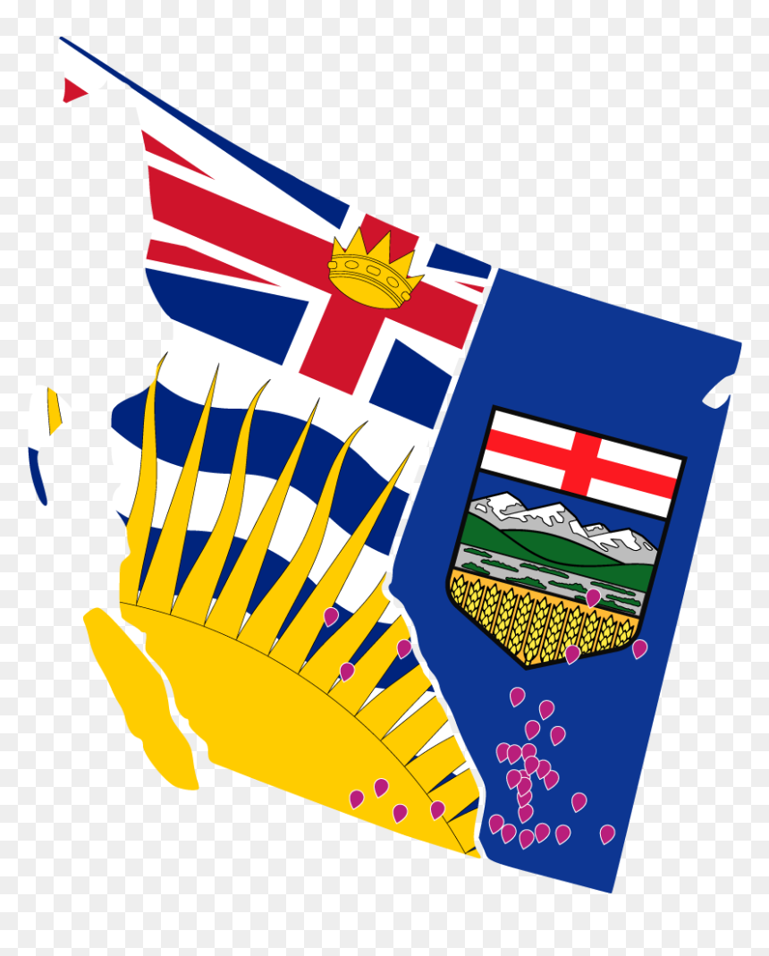 Ab Bc Pins Map, HD Png Download - map pins png
