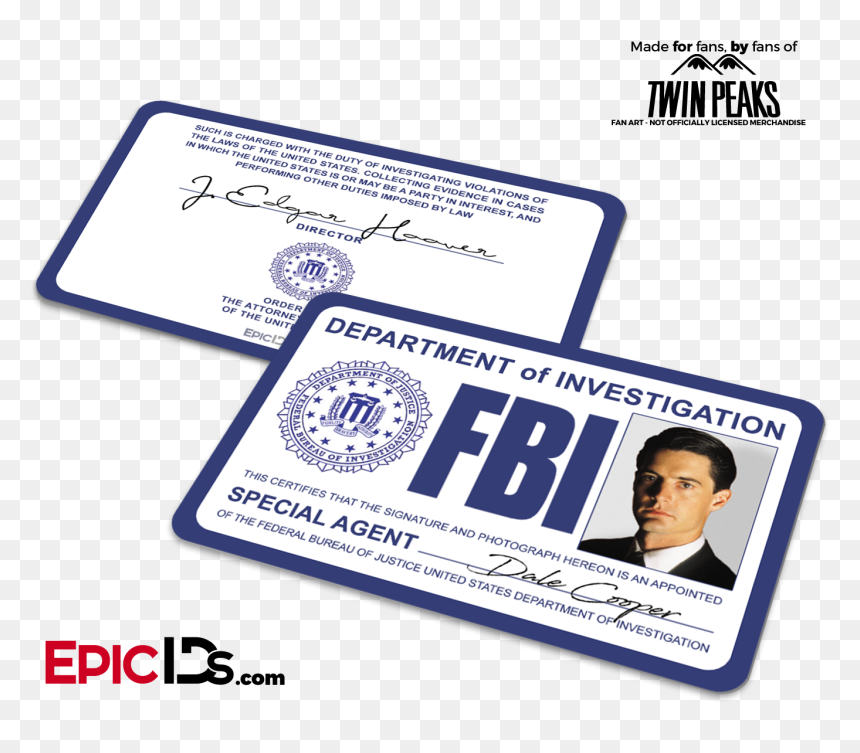 Special Agent "twin Peaks - Twin Peaks, HD Png Download - fbi png
