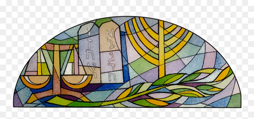 Jewish Stained Glass Window , Png Download - Stained Glass, Transparent Png - glass window png