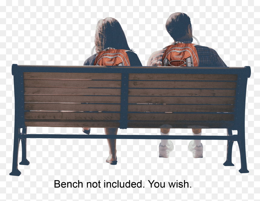 Sitting Beside Lake Quotes, HD Png Download - park bench png