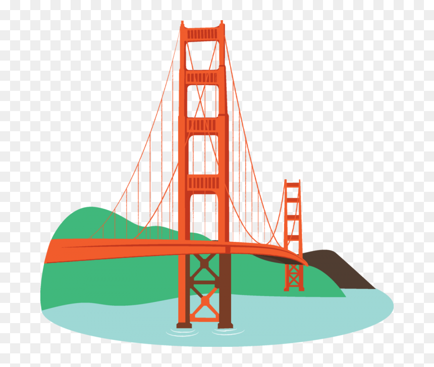 San Francisco Bridge Clipart, HD Png Download - bridges png