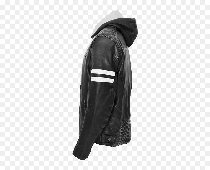 Leather Jacket, HD Png Download - hooded man png