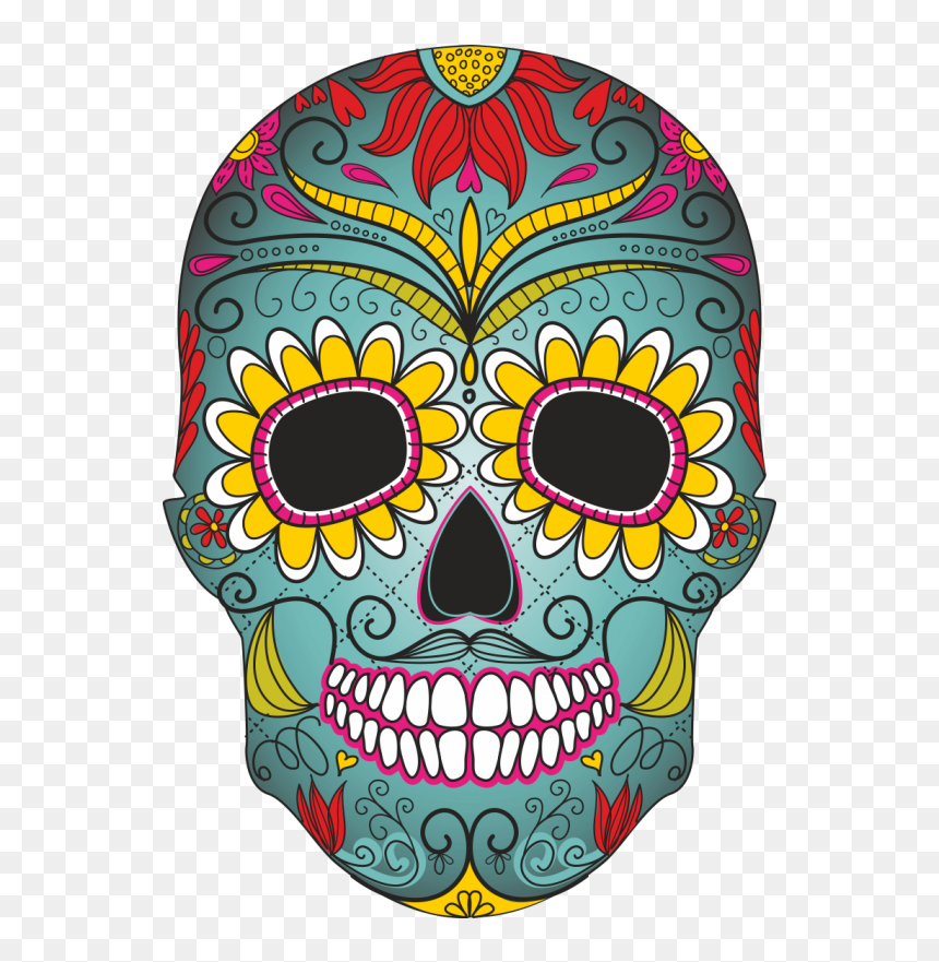 Cultural Masks Day Of The Dead, HD Png Download - dia de los muertos skull png