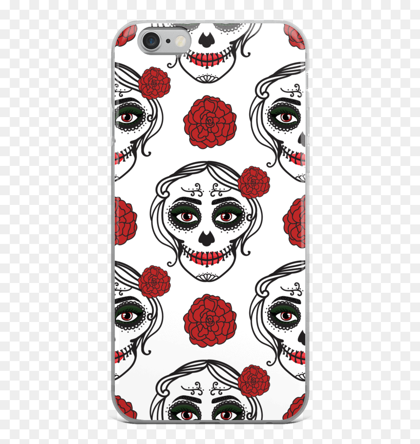 Mobile Phone Case, HD Png Download - dia de los muertos skull png
