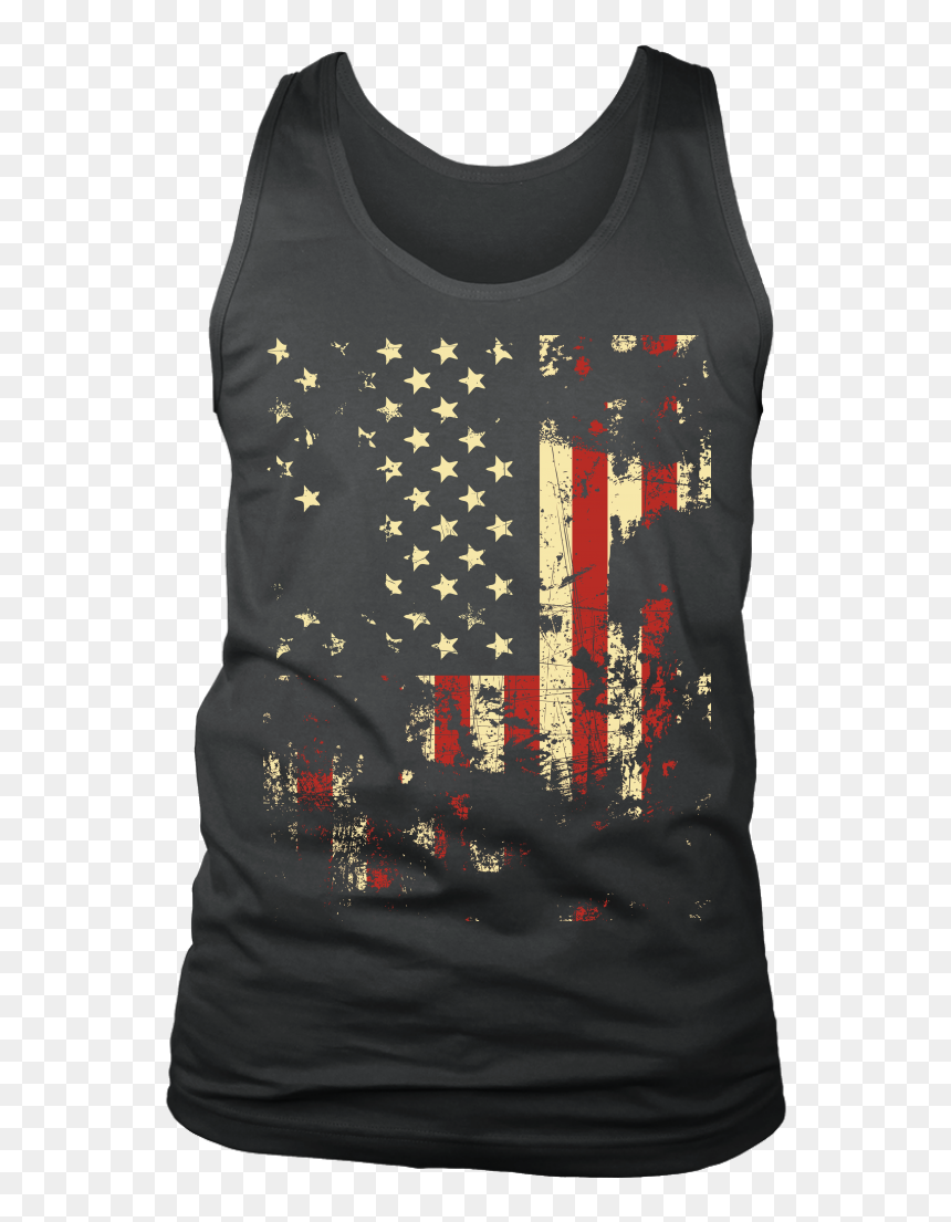 Shirt, HD Png Download - distressed american flag png