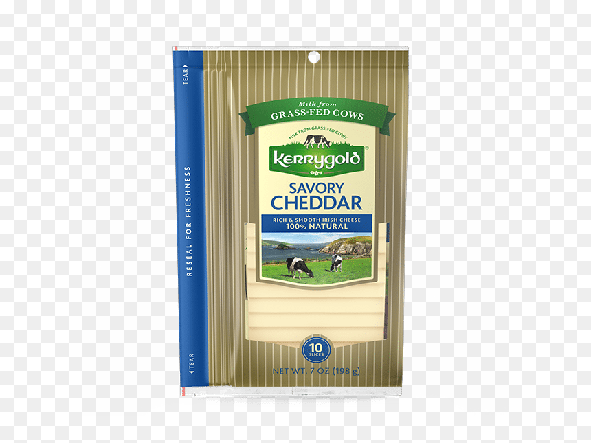 Kerrygold Sliced Cheese, HD Png Download - cheddar cheese png