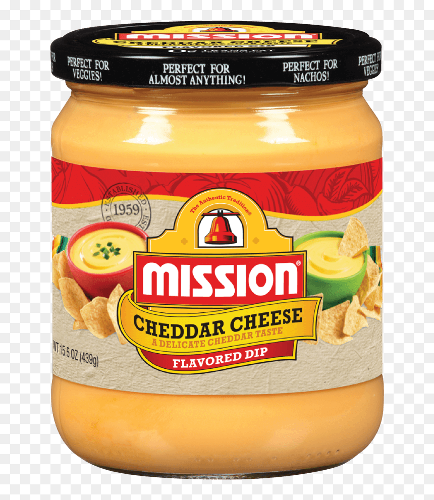 Mission Cheddar Cheese Dip, HD Png Download - cheddar cheese png