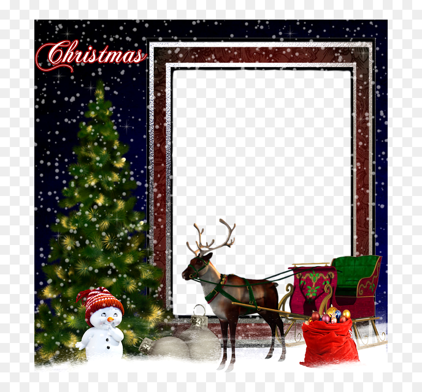Christmas Day, HD Png Download - christmas card frame png
