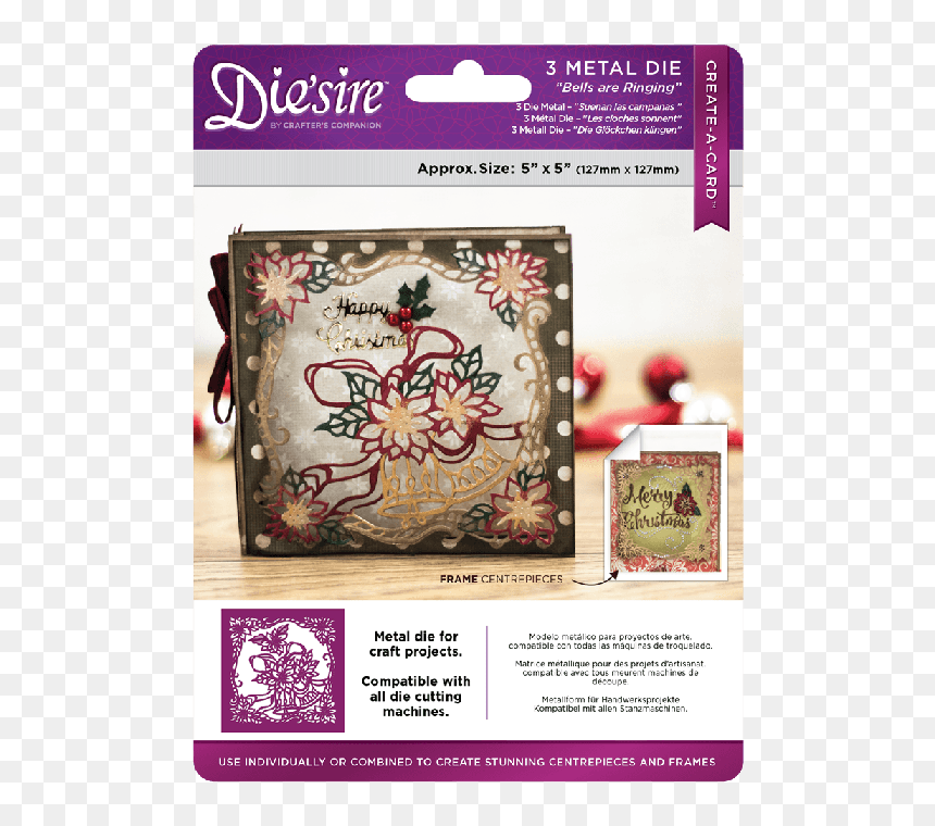 Crafters Companion Die Sire Create A Card, HD Png Download - christmas card frame png