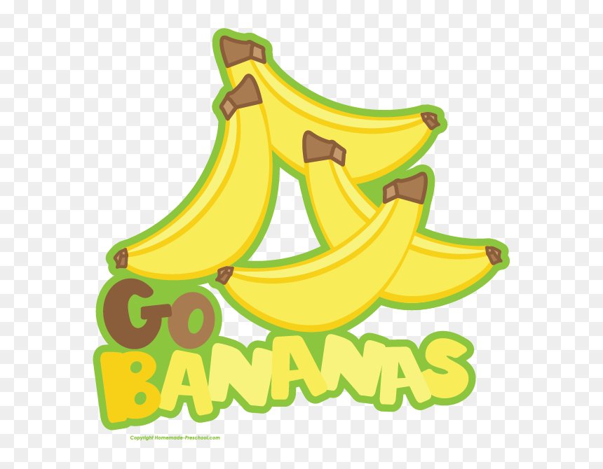 Go Bananas Clipart, HD Png Download - banana clipart png