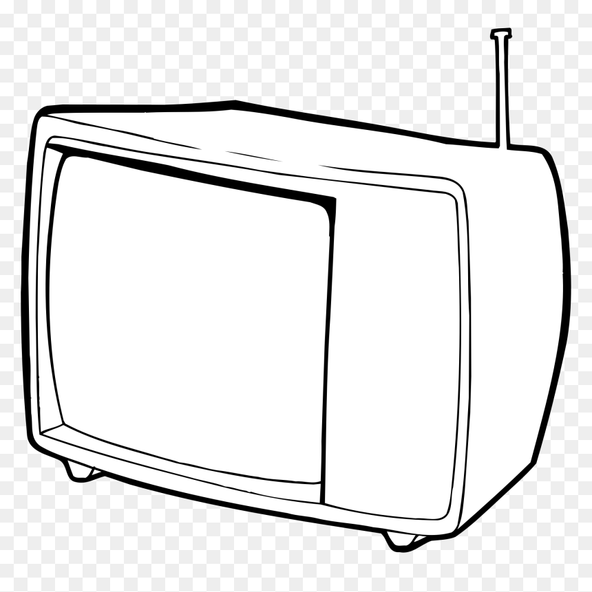 Black And White Clip Art Guru Ⓒ - Tv Clipart Black And White Png, Transparent Png - blank tv png