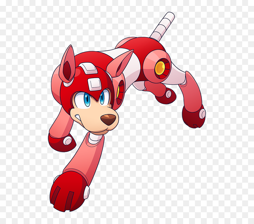 Mega Man 11 Rush, HD Png Download - rush png