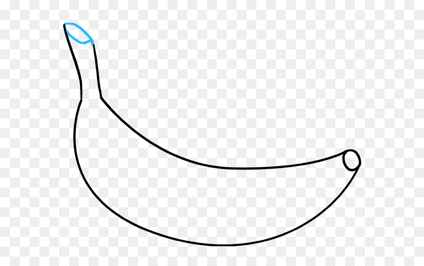 Line Art, HD Png Download - banana clipart png