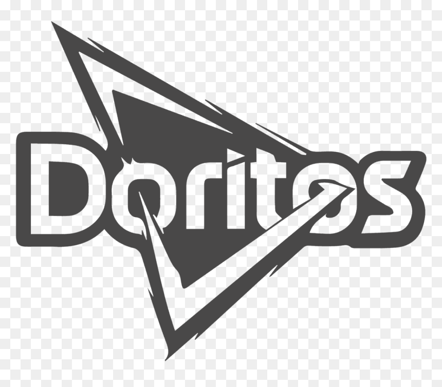 Doritos Lightly Salted Tortilla Chips 180g , Png Download - Doritos Black And White, Transparent Png - doritos logo png