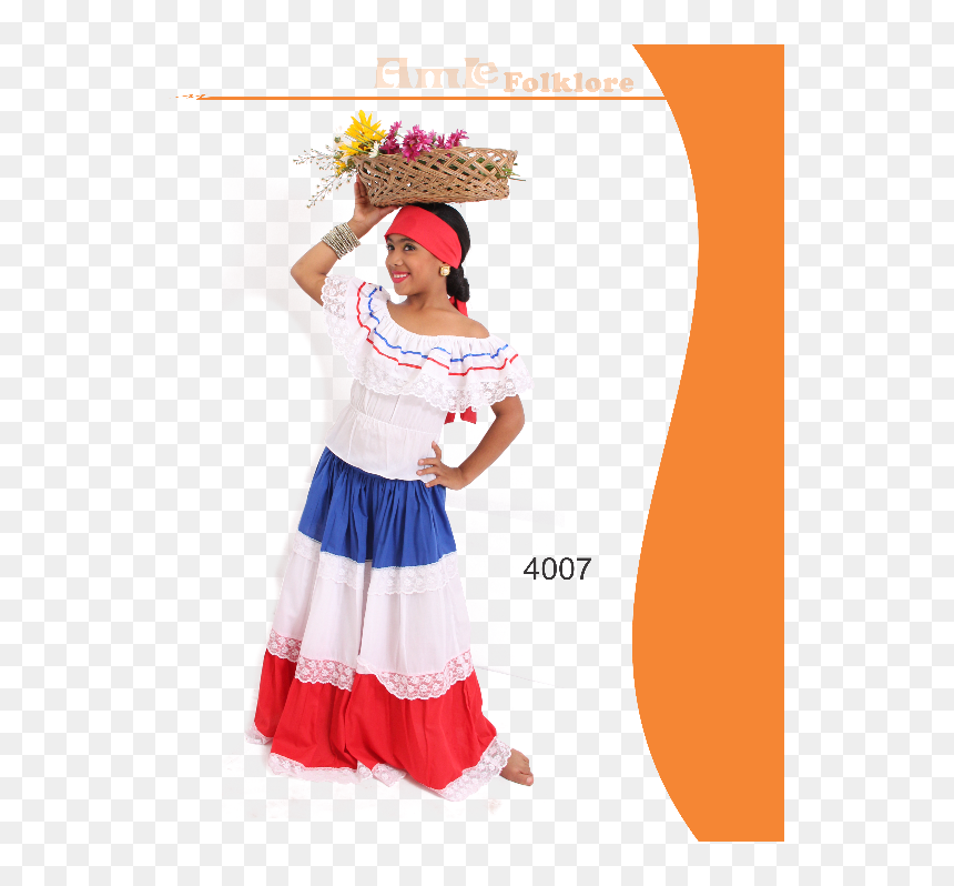 Falda Del Color De La Bandera, HD Png Download - bandera dominicana png
