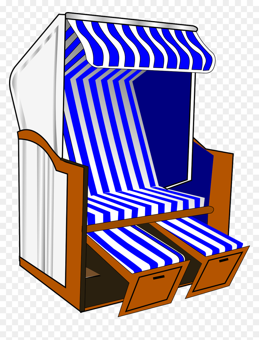 Strandkorb Png Clipart, Transparent Png - beach chair png