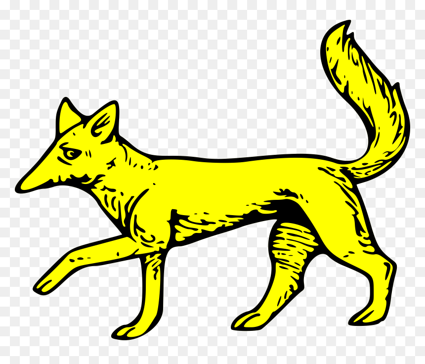 Fox Passant Clip Arts - Dog On A Coats Of Arms, HD Png Download - fox clipart png