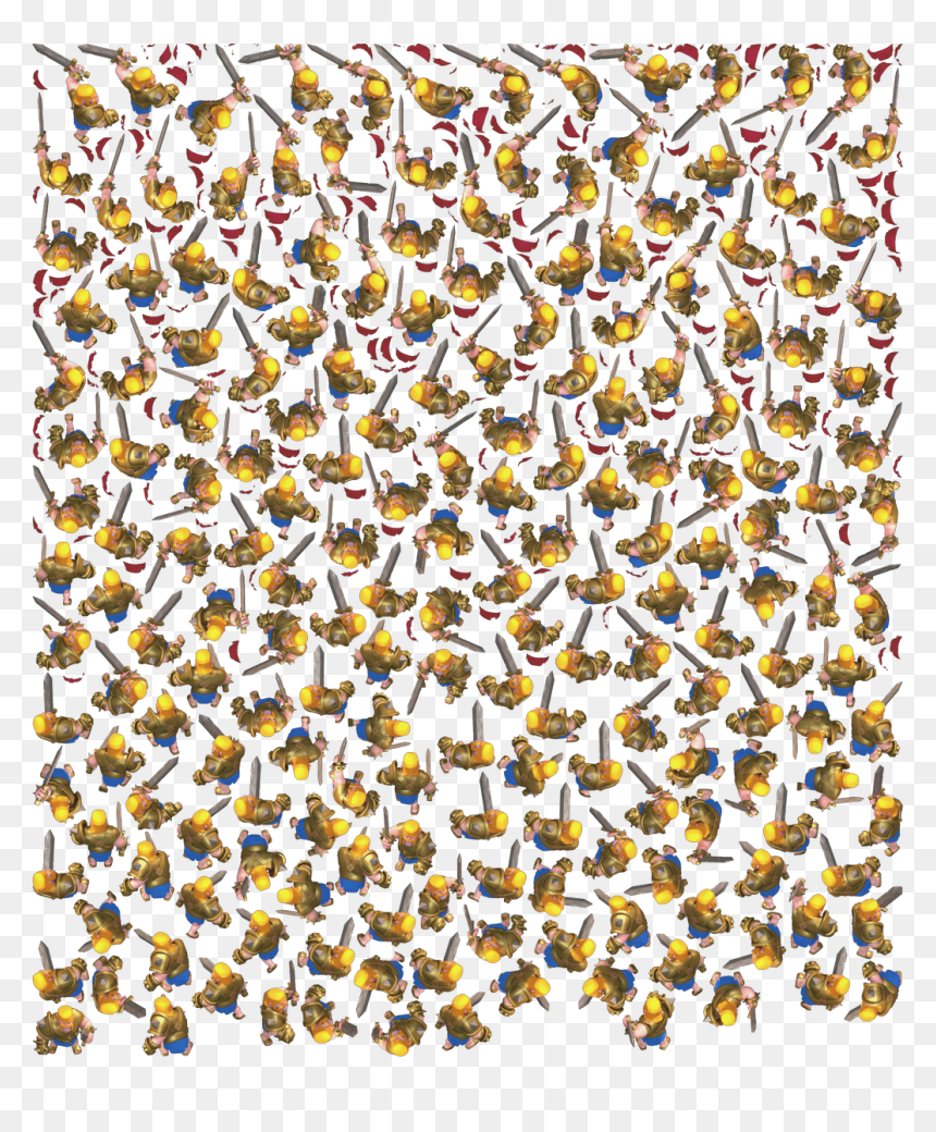 Barbarian King Leaked Clash Royale - Golden Knight Clash Royale, HD Png Download - clash royale king png