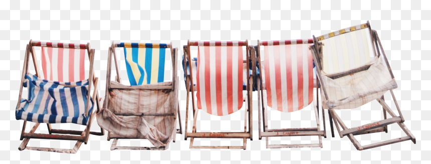 Beach Chairs Colorful - Folding Chair, HD Png Download - beach chair png