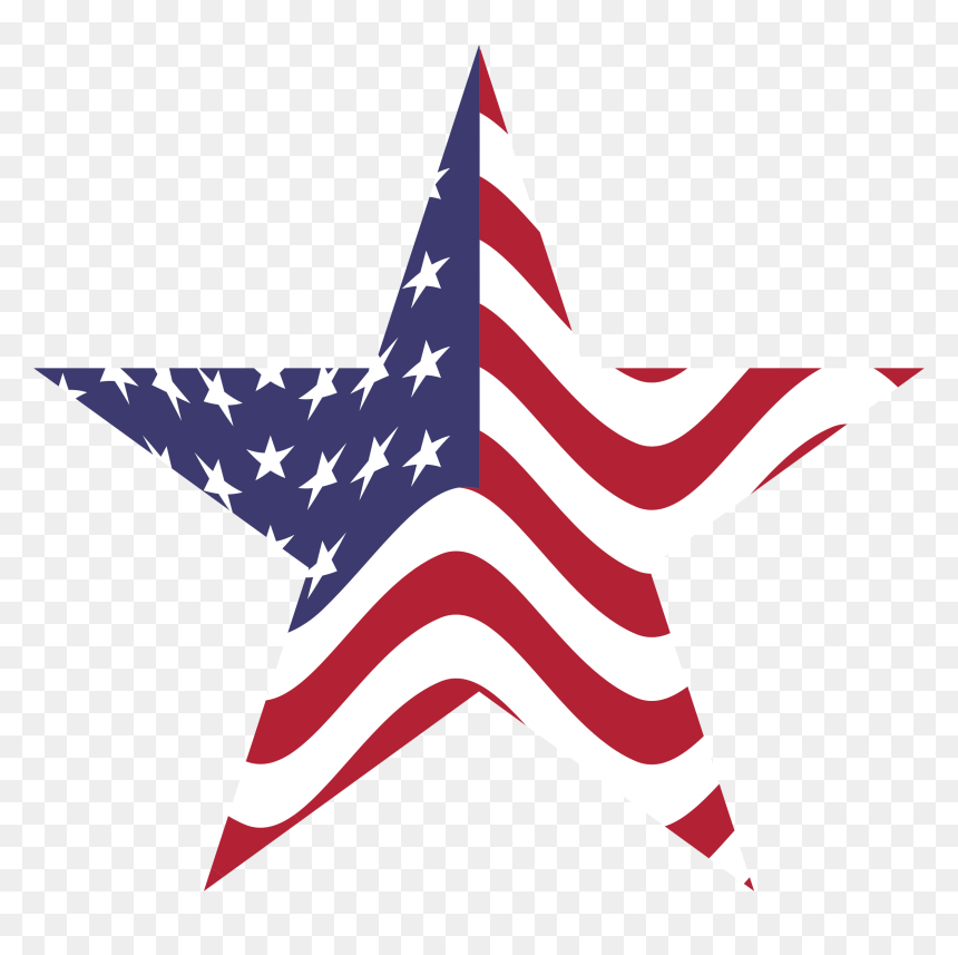 Us Flag American United States Clipart - American Flag Star Png, Transparent Png - american flag icon png
