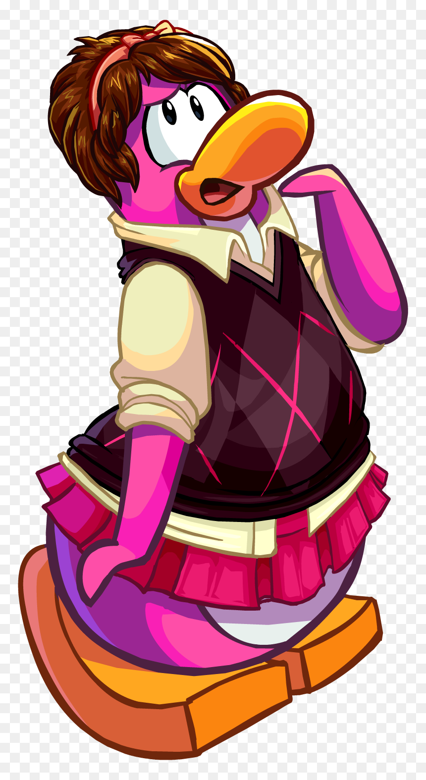 Cpt 465 Girl Penguin - Penguin Girl Club Penguin, HD Png Download - club girl png