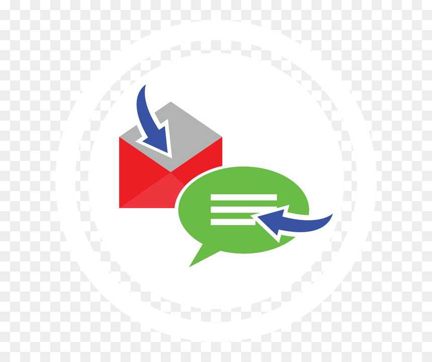 Logo - Emblem, HD Png Download - sms icon png