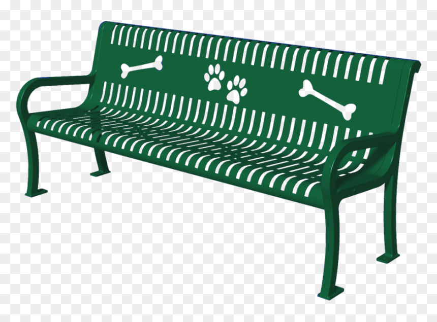 Doggie Arm Bench - Dog Park, HD Png Download - park bench png