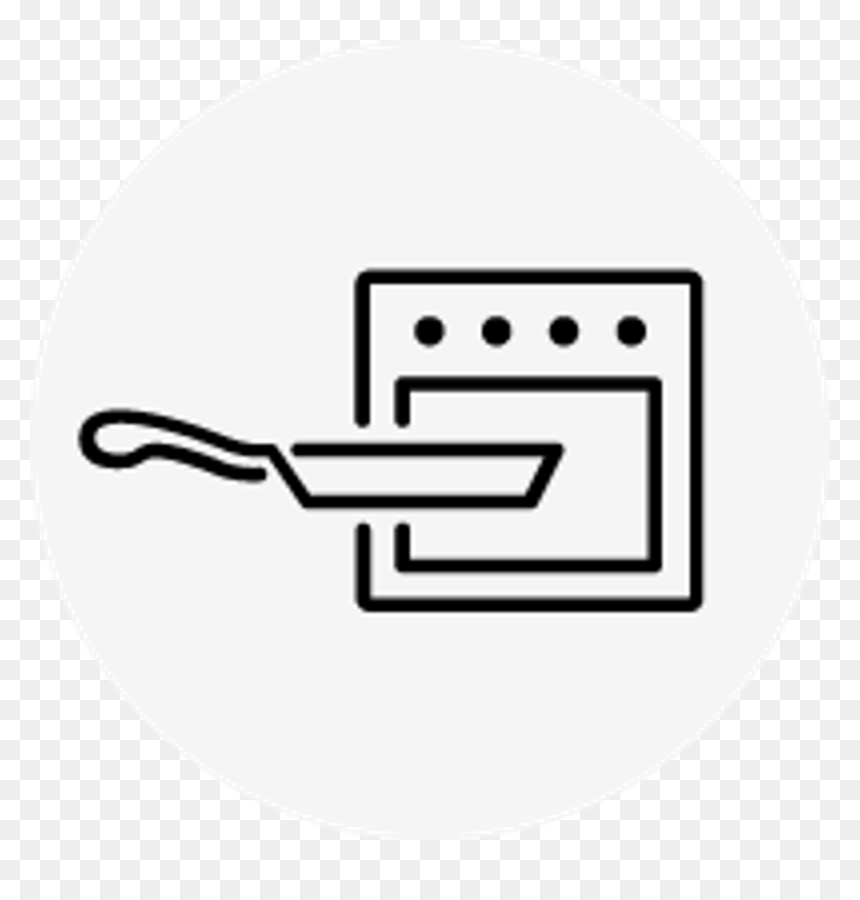 Skillet To Oven Icon - Circle, HD Png Download - cooking icon png
