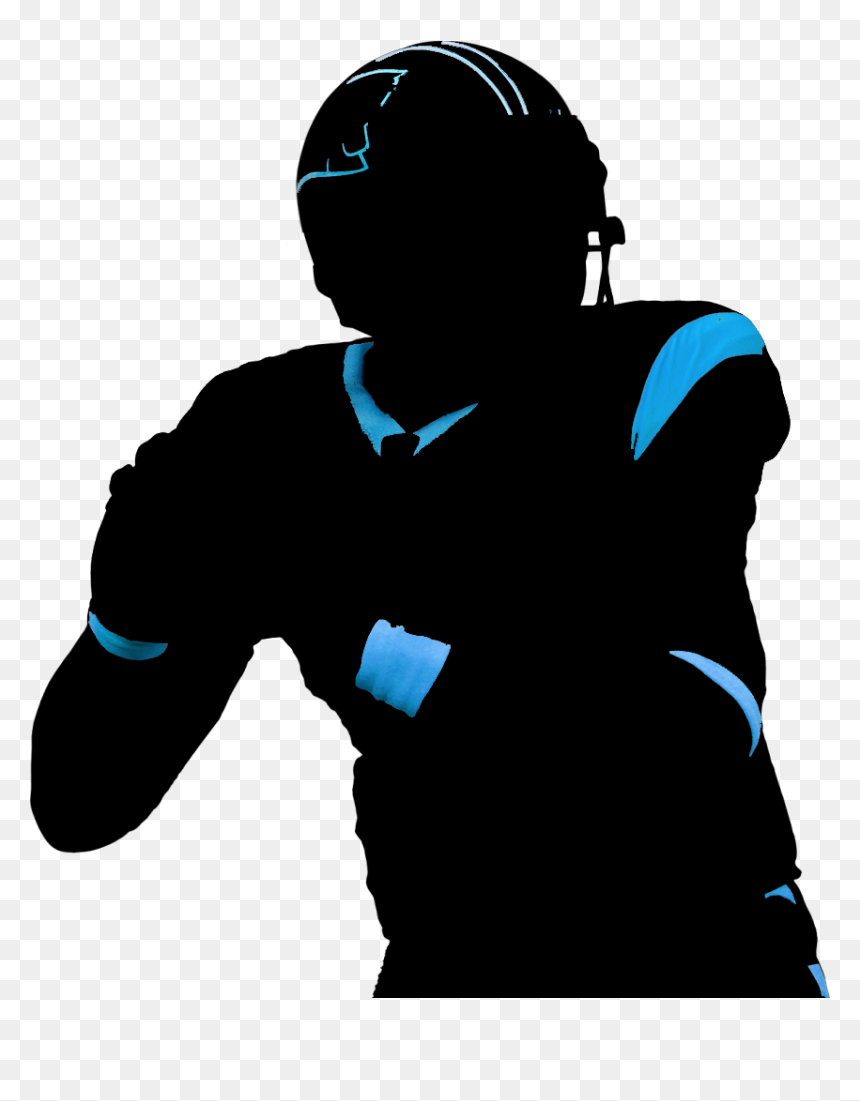 Silhouette Audio Character Clip Art, HD Png Download - cam newton png