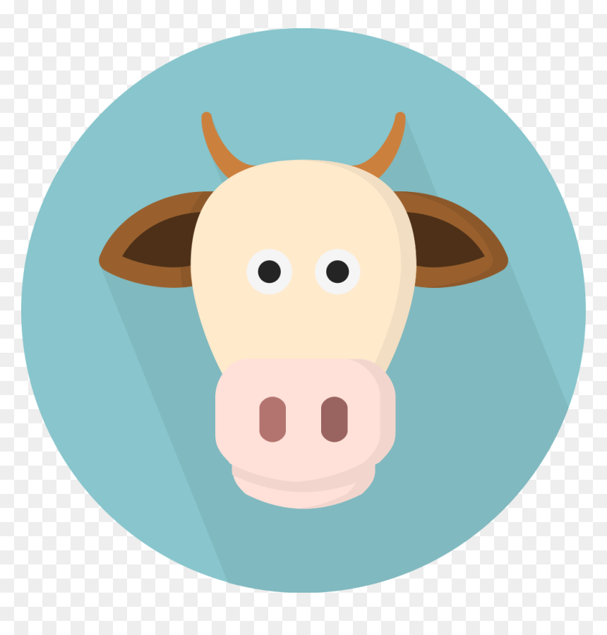 Transparent Cow Icon Png, Png Download - cow icon png