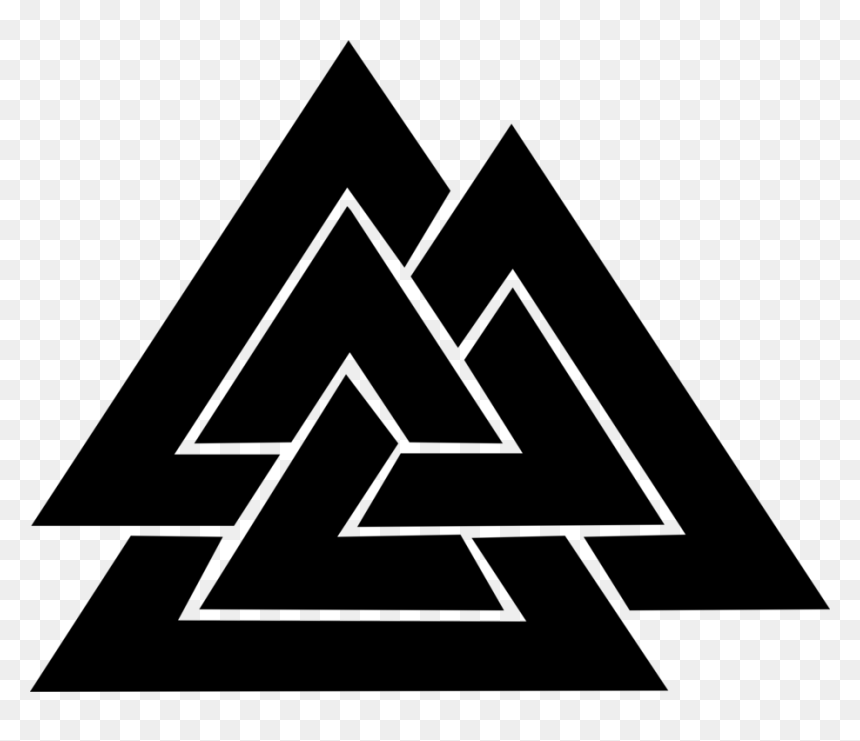 Odin Valknut Runes Symbol Old Norse - Valknut Png, Transparent Png - runes png
