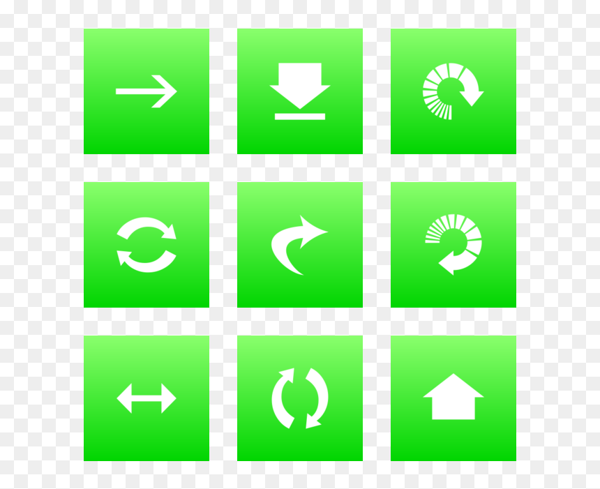 Classic Arrows Icon In Style Flat Square White On Ios - Emblem, HD Png Download - arrows icon png