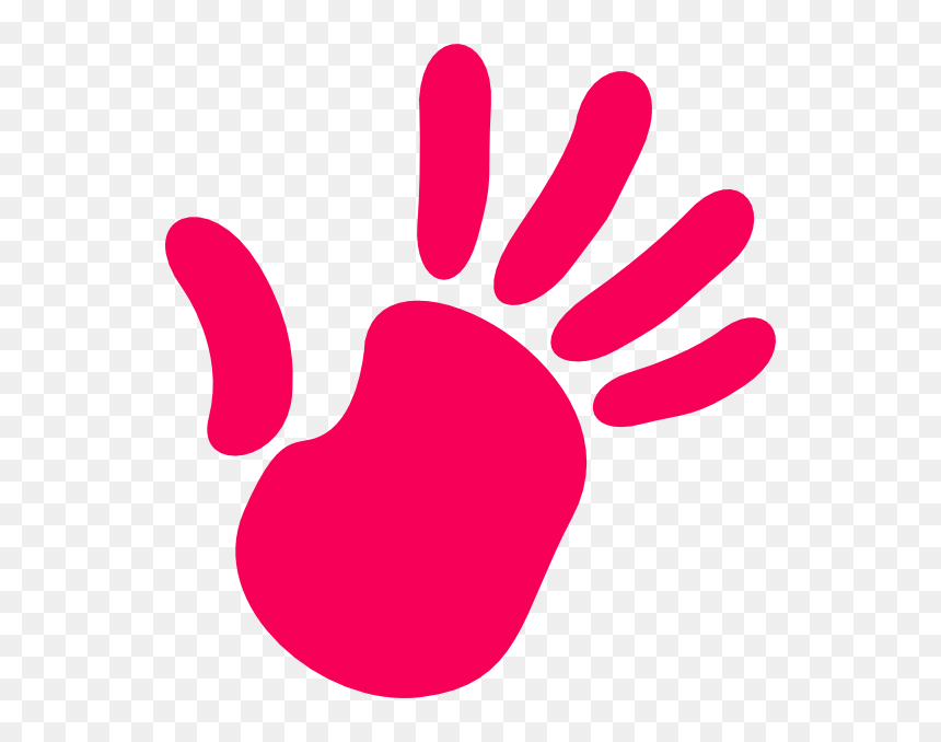 Pink Clip Art At - Hand Clip Art, HD Png Download - hand vector png