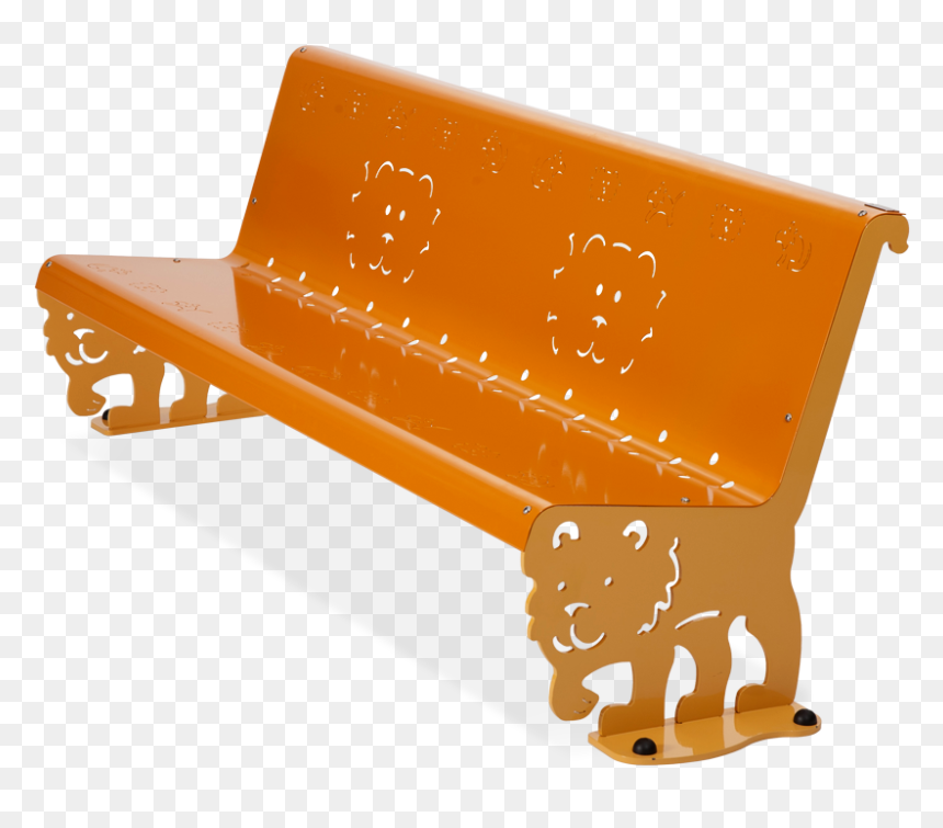 Bench For Public Parks, With Fanciful Carvings Laser, - Bench, HD Png Download - park bench png
