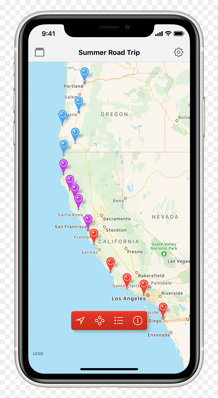 Pinbox Iphone App On Iphone - Iphone, HD Png Download - map pins png