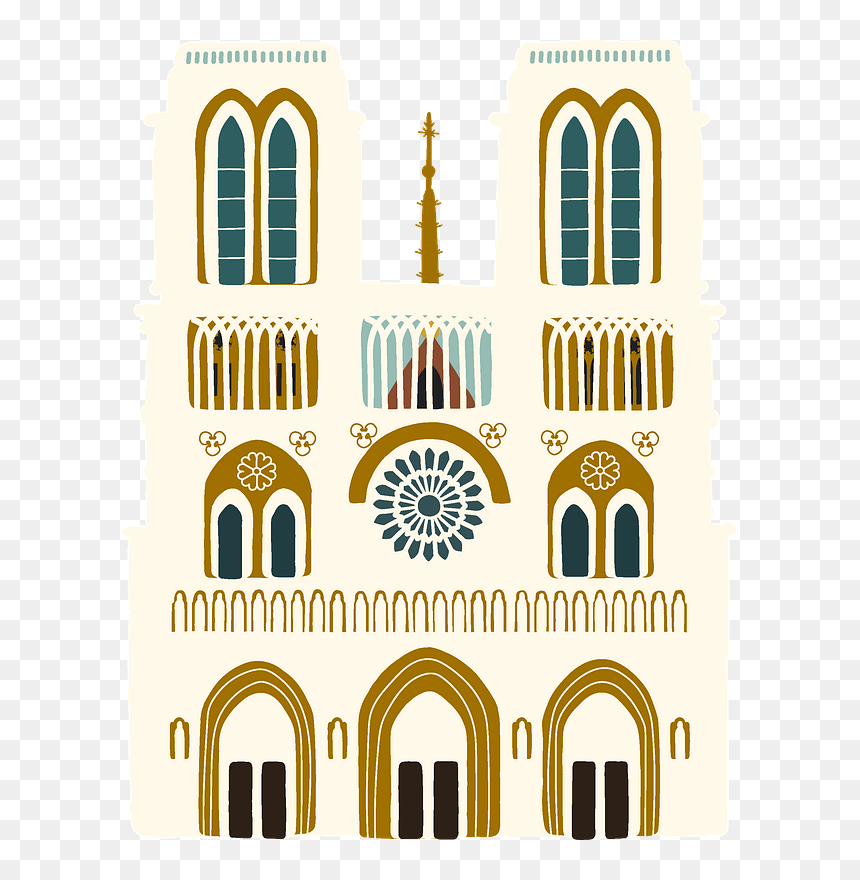Notre Dame Clipart - Arch, HD Png Download - notre dame png