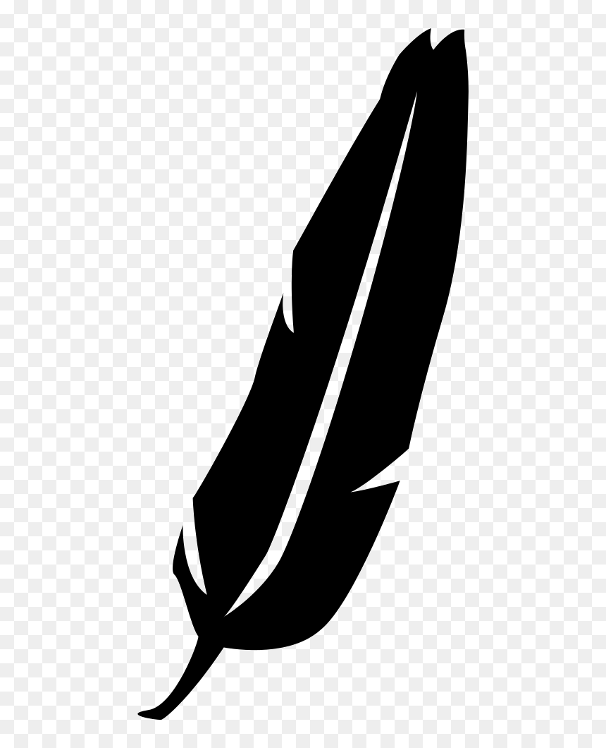 Feather Filled Shape - Feather Shape Png, Transparent Png - feather icon png