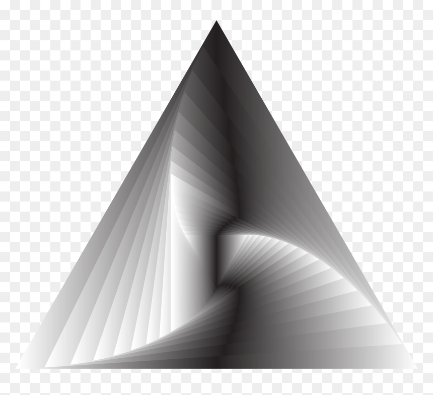Triangle Vortex Shaded Clip Arts - Architecture, HD Png Download - triangle design png