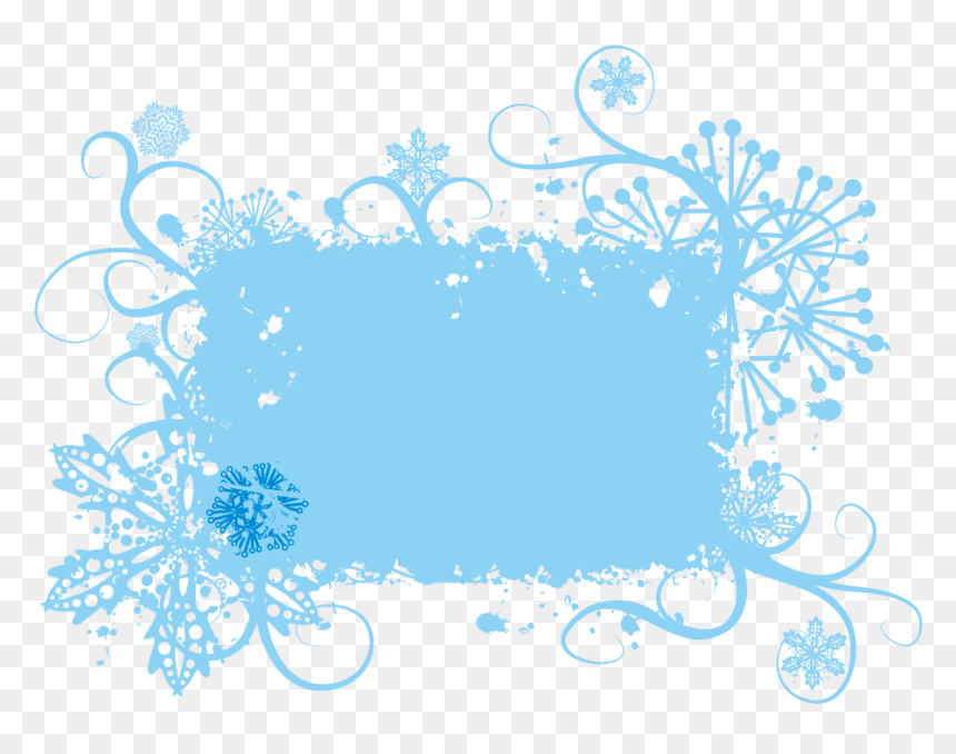 Euclidean Vector Snowflake Graphic Design - Vector, HD Png Download - snowflakes border png