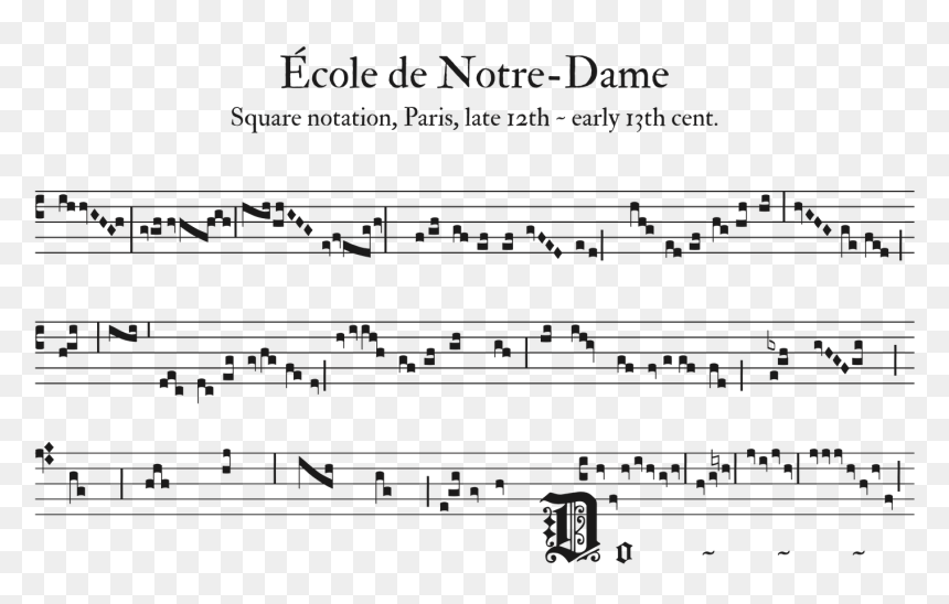 Transparent Notre Dame Png - Notre Dame Musical Notation, Png Download - notre dame png
