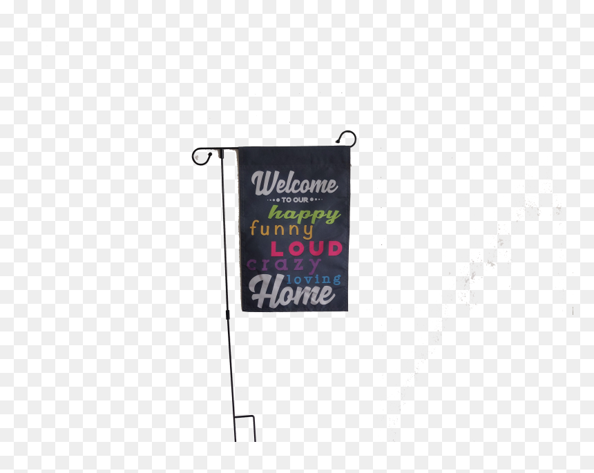 Garden Flag 30 X 46 Cm Inches Polyester Double Sided - Banner, HD Png Download - flagpole png